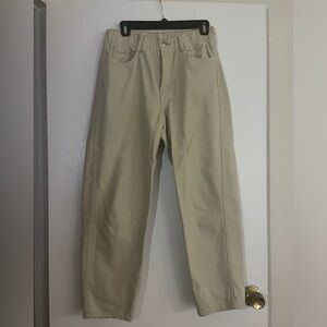 khaki H&M mom jeans